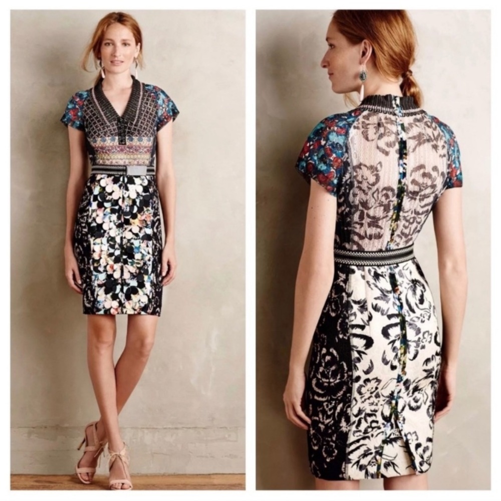 Anthropologie Byron Lars Margot Pencil Dress